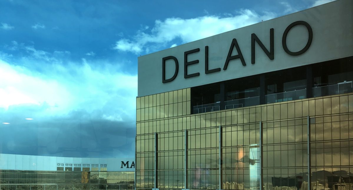 Delano Signage - Appropriately Looking Down on Mandalay
